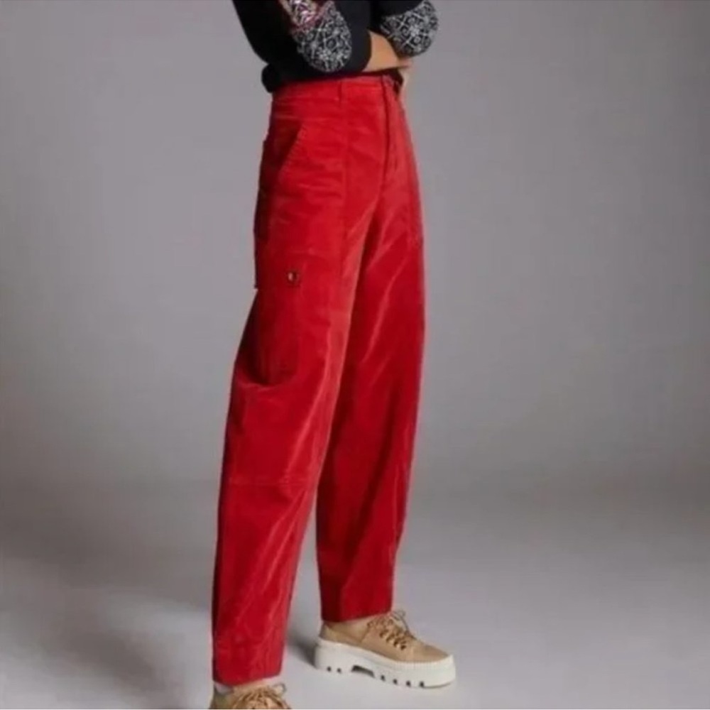 Anthropologie tapered corduroy pants
